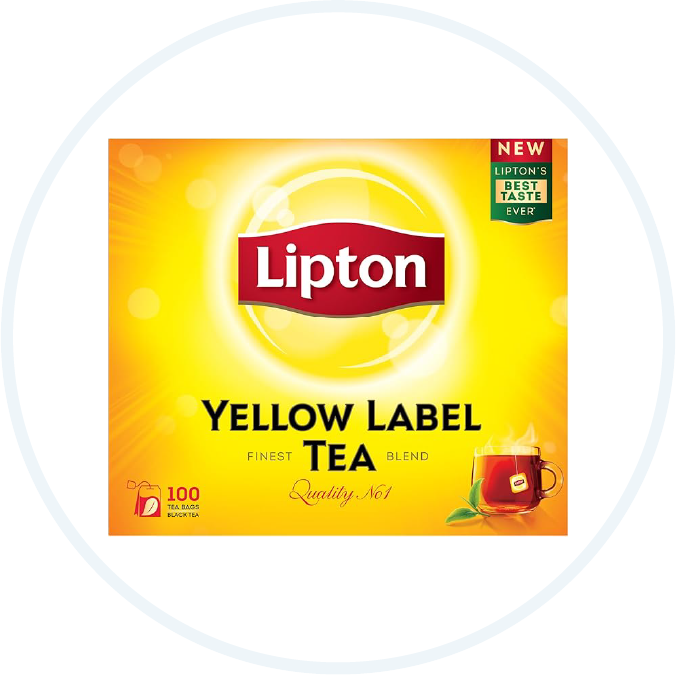 Lipton Yellow Label Black Tea, 100 Bags - Pack Of 1