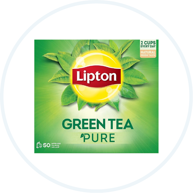 Lipton Green Tea, Pure, 50 Envelope Teabags