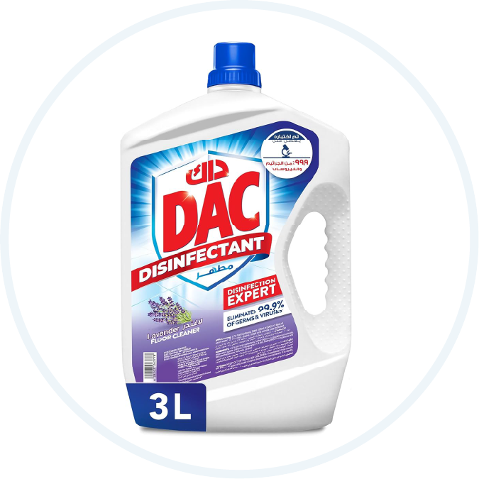 Dac Disinfectant Lavender Liquid Cleaners, 3L
